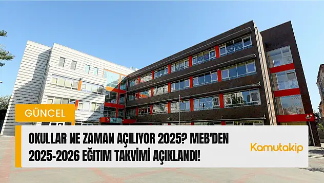 OKULLAR NE ZAMAN AÇILIYOR 2025? MEB'den 2025-2026 Eğitim Takvimi Açıklandı!