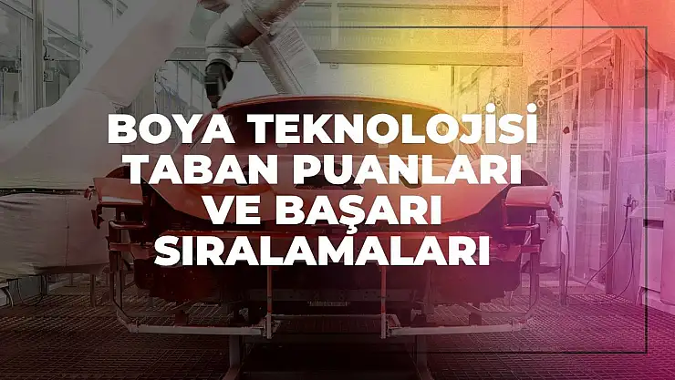 Boya Teknolojisi (2 Yıllık) Taban Puanları ve Başarı Sıralamaları