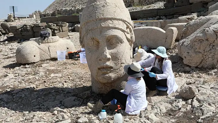 Nemrut'un Dev Heykellerine Tarihi Dokunuş: Nano Teknolojiyle Güçlendiriliyor
