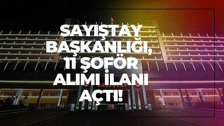 Sayıştay Başkanlığı, 11 Şoför Alımı İlanı Açtı!