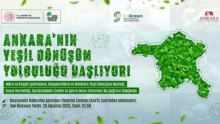 SOGREEN Ankara Yeşil Dönüşüm Destek Programı Başvuruları Başladı